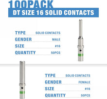 Load image into Gallery viewer, 50 Pairs Deutsch Size 16 Solid Contacts DT Series