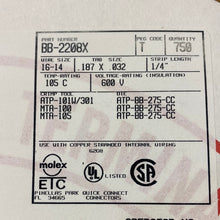 Load image into Gallery viewer, 190030061 - Molex - Quick Disconnect Terminal 14-16AWG Brass Aqua F 21.8mm Tin InsulKrimp™ T/R