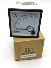 Load image into Gallery viewer, CP-T72A-5A-AC-I - SHURITE - 0-5 A AC Analog Panel Meter,  Dust, Splash Proof, Zero Adjust, AC Voltage,  72 mm, 72 mm
