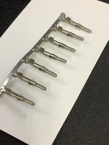 350654-1 -C - AMP - CONN PIN 14-20AWG CRIMP TIN, Chain Form, 100 contacts per package. Quantity Shown Available = 100 Packs.