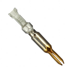 CONN PIN 18-24AWG CRIMP GOLD, Chain Form, 50 contacts per package. Quantity Shown Available = 50 Packs., 770009-2 -50