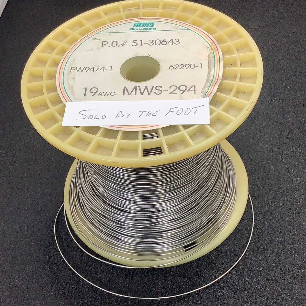 MWS-294-19 - MWS - 19 AWG NICHROME Resistance Wire .3209 OHMS/FT / PRICE PER FOOT