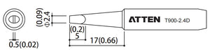 T900-2.4D - Atten Technology Co., Ltd. - T900-2.4D Chisel Tip