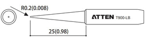 T900-LB - Atten Technology Co., Ltd. - T900-LB Conical Tip