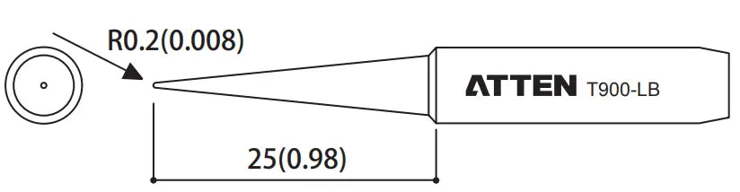 T900-LB - Atten Technology Co., Ltd. - T900-LB Conical Tip