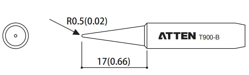 T900-B - Atten Technology Co., Ltd. - T900-B Conical Tip