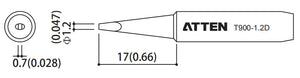 T900-1.2D - Atten Technology Co., Ltd. - T900-1.2D Chisel Tip