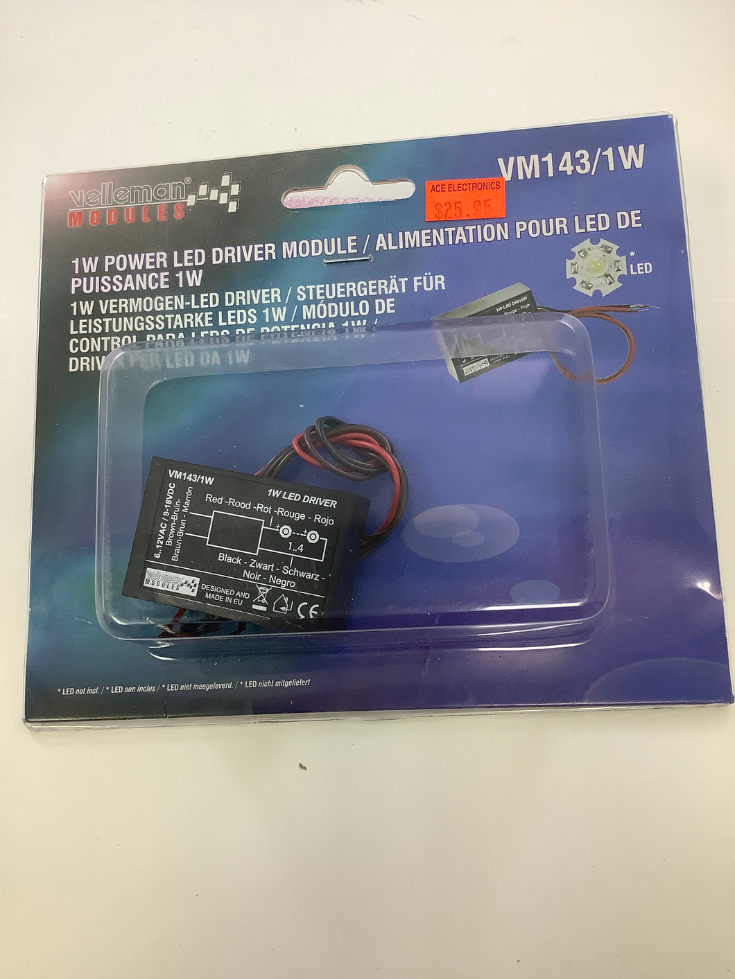 VM143/1W - VELLEMAN - 1W POWER LED DRIVER MODULE