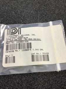 100563-E - IDI - Contact Probes .30" CTR COAX PROBE SMB CONNECTOR