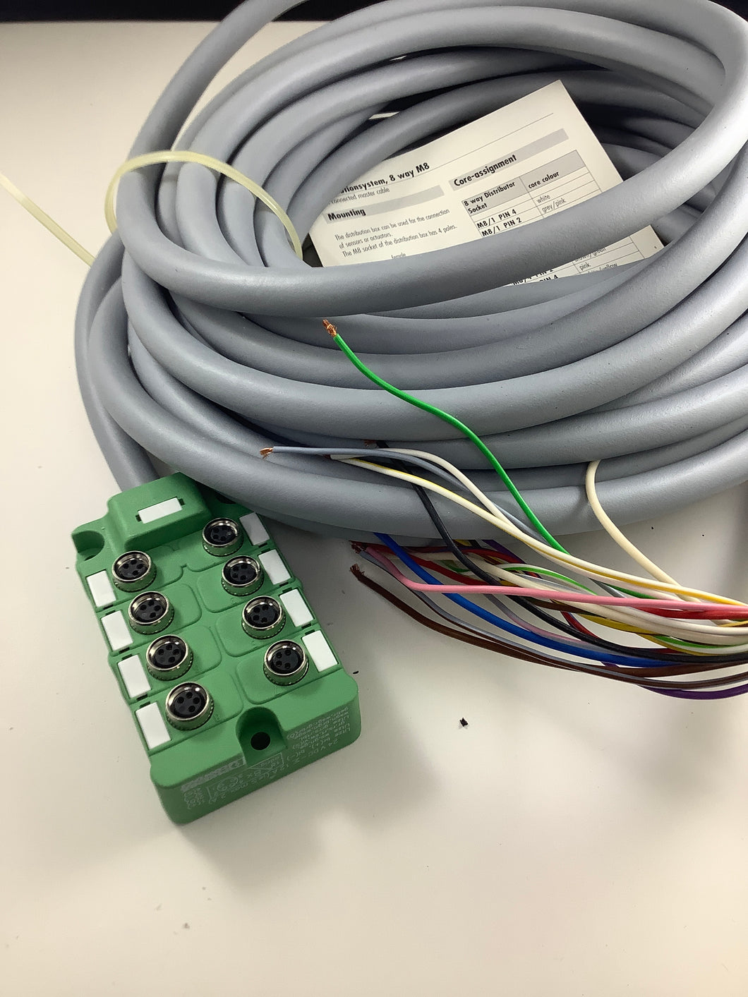 1680089 - PHOENIX CONTACT - SACB-8/ 4P- 5,0PUR-M8 - Housing, Housing, connection method: M8 socket,