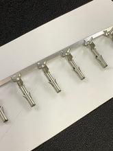 Load image into Gallery viewer, 350874-3 -C - AMP - CONN SOCKET 14-18AWG CRIMP TIN, Chain Form, 100 contacts per package. Quantity Shown Available = 100 Packs.
