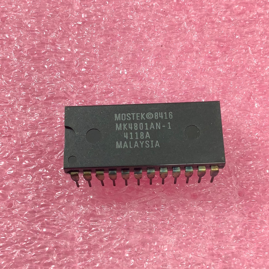 MK4801AN-1 - MOSTEK - 8K SRAM 1Kx8 24-PIN DIP