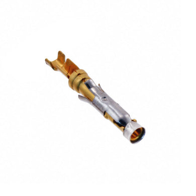 Socket Contact Gold or PdNi +Gold Crimp 20-24 AWG Stamped, Chain Form, 25 contacts per package. Quantity Shown Available = 25 Packs., 66104-1 -25
