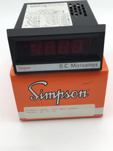 Load image into Gallery viewer, 24504 - SIMPSON - 20UA AC 3 1/2 DIGIT PANEL METER, 2865 0-20 DCUA, 120 VAC, RED LED
