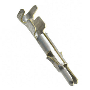 CONN SPLIT PIN 14-20AWG CRMP TIN, Chain Form, 100 contacts per package. Quantity Shown Available = 100 Packs., 350687-1 -C