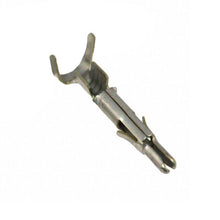 Load image into Gallery viewer, CONN SPLIT PIN 14-20AWG CRMP TIN, Chain Form, 100 contacts per package. Quantity Shown Available = 100 Packs., 350700-1 -C
