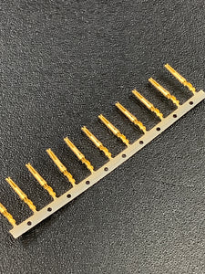 66505-4 -C - AMP - CONN SOCKET 24-28AWG GOLD CRIMP, Chain Form, 100 contacts per package. Quantity Shown Available = 100 Packs.