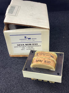 MIM-830 - Thordarson - 36VA TRANSFORMER PRI: 115V AC SEC. 14/28V AC