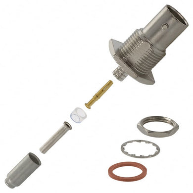 BNC Connector Jack, Female Socket 75 Ohms Panel Mount Crimp, 413590-4
