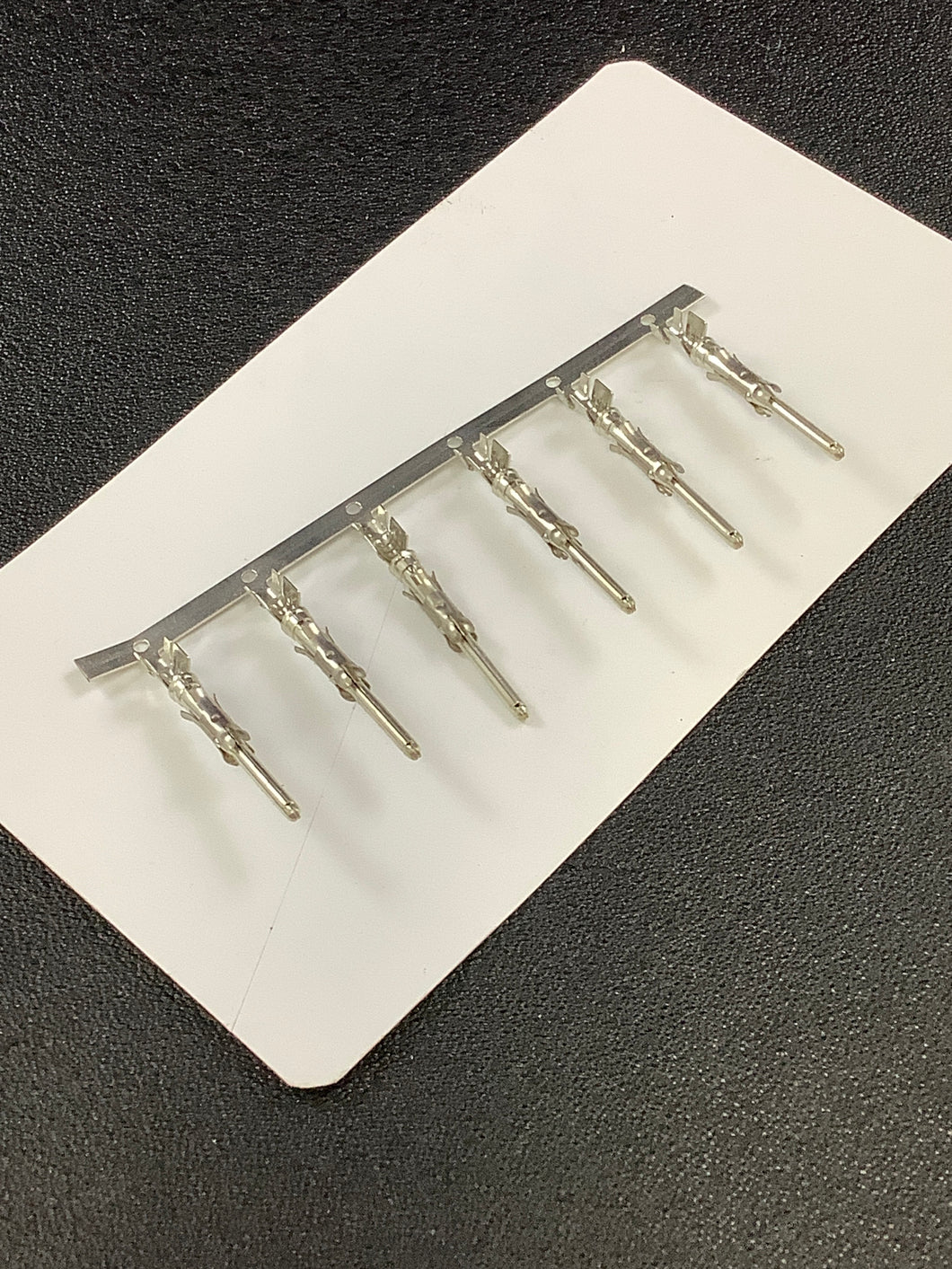 66359-6 -50 - AMP - Pin Contact Tin-Lead Crimp 14-18 AWG Stamped, Chain Form, 50 contacts per package. Quantity Shown Available = 50 Packs.