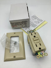 Load image into Gallery viewer, GF5242I  - ARROW HART - 15A GFCI Duplex Receptacle w/Wall Plate Ivory
