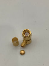 Load image into Gallery viewer, 142-4408-101 - JOHNSON - RP-SMA Connector Plug, Female Socket 50 Ohms Free Hanging (In-Line), Right Angle Solder

