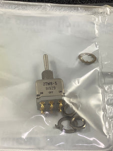 2TW8-5 - MICRO SWITCH - SWITCH TOGGLE DPDT 5A 125V MOMENTARY (ON)-OFF OFF