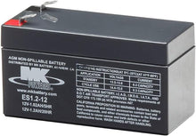 Load image into Gallery viewer, 12V 1.2 AH  Sealed Lead Acid Battery Tab=.187, ES1.2-12
