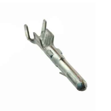 CONN PIN 14-20AWG CRIMP TIN, Chain Form, 100 contacts per package. Quantity Shown Available = 100 Packs., 61118-4 -C