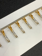 Load image into Gallery viewer, 66598-2 -25 - AMP - CONN SOCKET 14-18AWG GOLD CRIMP, Chain Form, 25 contacts per package. Quantity Shown Available = 25 Packs.
