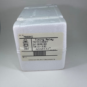 7022KC - AGASTAT/TYCO - Off-Delay Time Delay Relay DPDT (2 Form C) 1.5 Sec ~ 15 Sec Delay 10A @ 240VAC Panel Mount 120/240 VAC