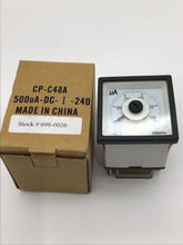 Load image into Gallery viewer, CP-C48V-500UA-DC-I-240 - SHURITE - 0-500UADC Analog Panel Meter,  Dust, Splash Proof, Zero Adjust, AC Voltage,  48 mm, 48 mm

