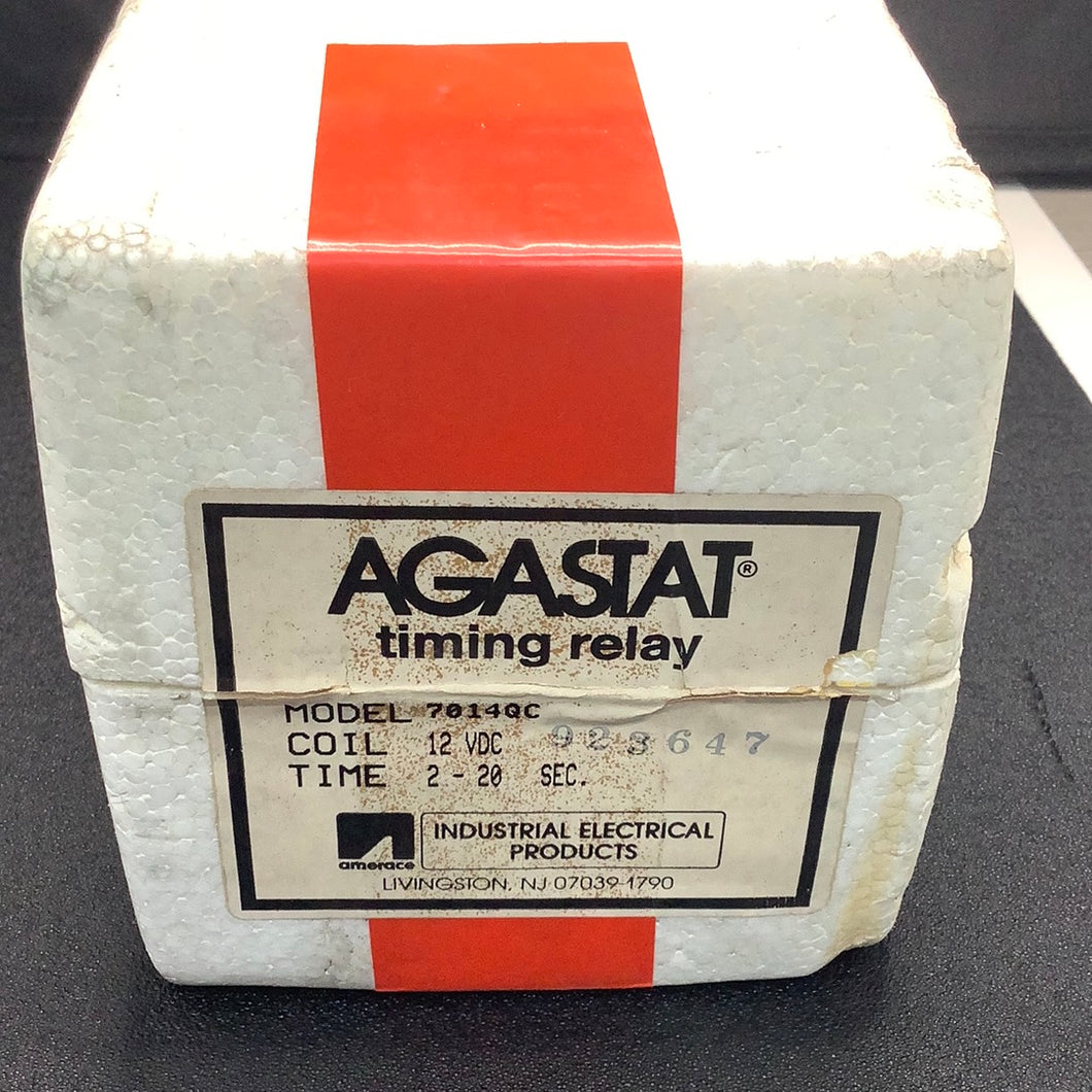 7014QC - AGASTAT/TYCO - 12VDC 2-20 SEC DELAY ON OPERATE