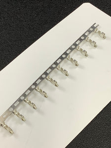 SHF-001T-0.8SS -C - JST - CONN SOCKET 22-28AWG CRIMP TIN, Chain Form, 100 contacts per package. Quantity Shown Available = 100 Packs.