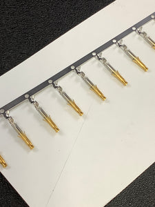 770902-3 -50 - AMP - CONN SOCKET 22-26AWG GOLD CRIMP, Chain Form, 50 contacts per package. Quantity Shown Available = 50 Packs.