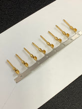 Load image into Gallery viewer, 745229-2 -50 - AMP - CONN PIN 18-22AWG GOLD CRIMP, Chain Form, 50 contacts per package. Quantity Shown Available = 50 Packs.
