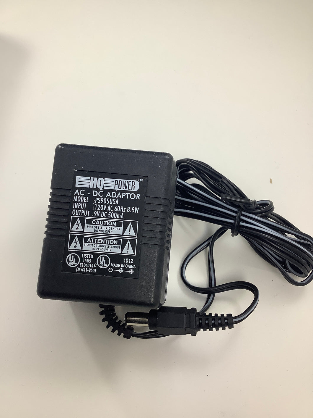 PS905USA - VELLEMAN - DC Power Supply 9vDC 500mA (PS905USA) Unregulated