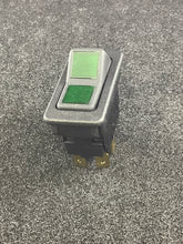 Load image into Gallery viewer, 8005K23N324V31 - EATON - SPST Rocker Switch, Lighted, Green Lens 14V Lamp
