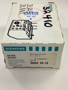 3UA5200-1D - SIEMENS - OVERLOAD RELAY 2-3.2A