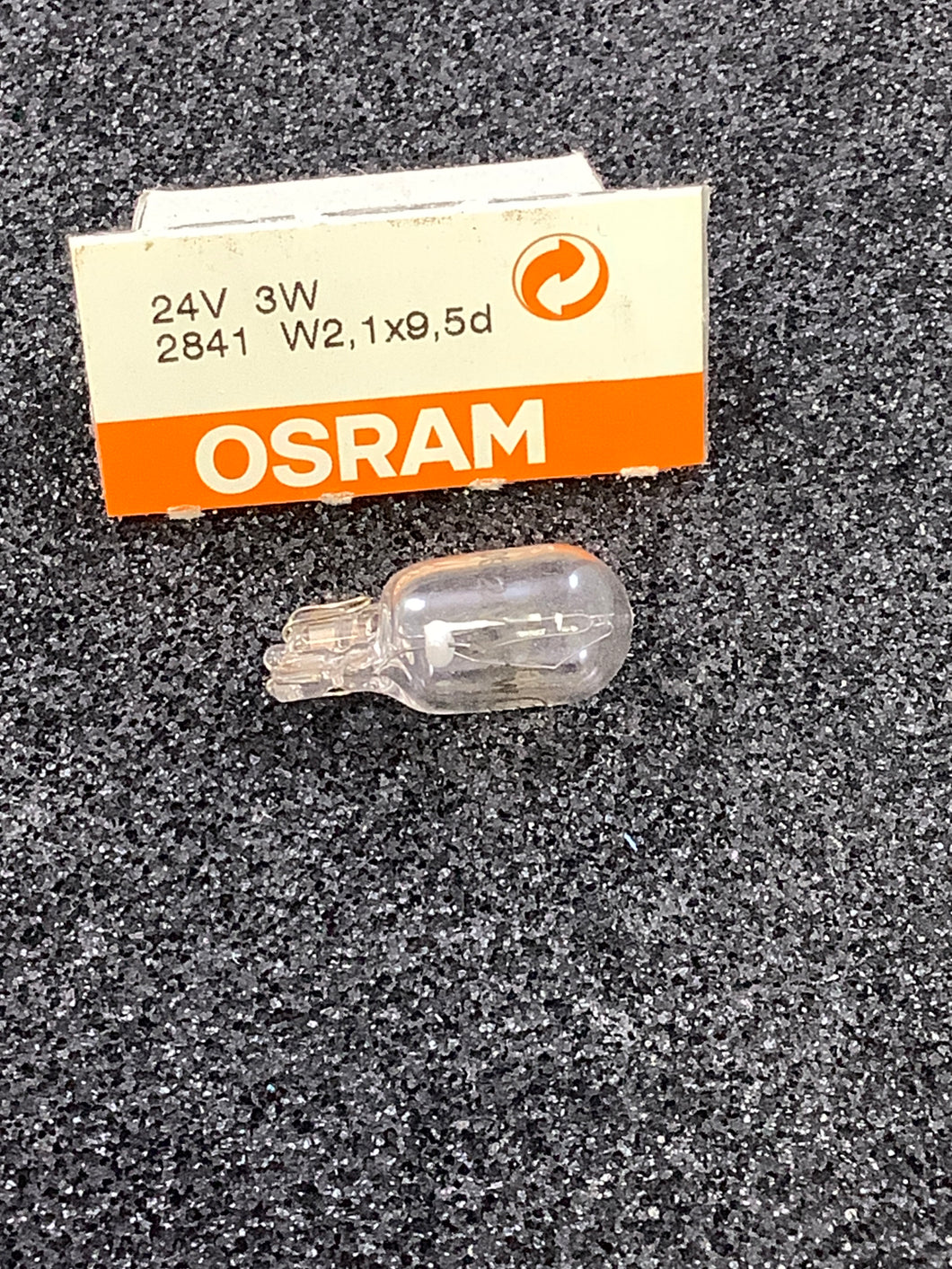 2841 - OSRAM - 24V 3W LAMP, T3 1/4 WEDGE