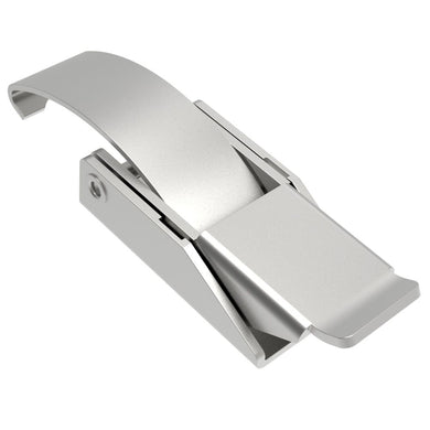 Over-center Draw Latch Medium Size, Handle Tab Up, No Keeper, Stainless Steel, Passivated, 97-50-130-12