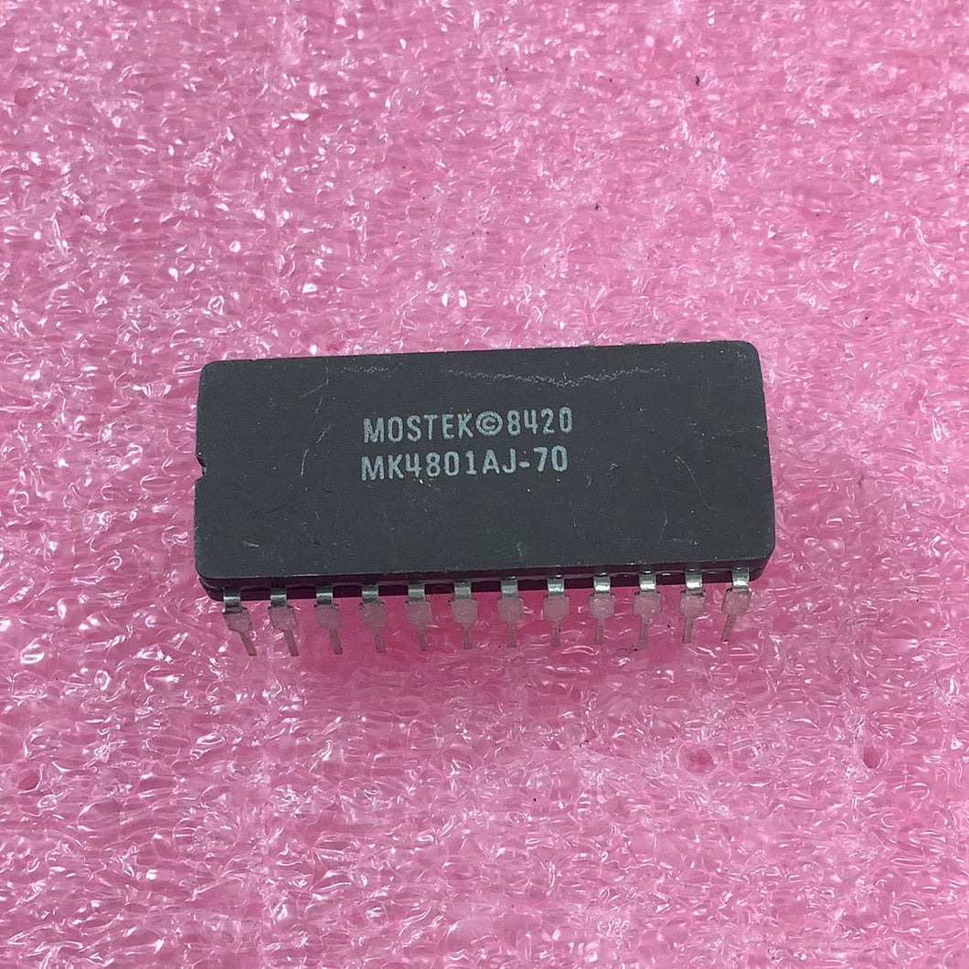 MK4801AJ-70 - MOSTEK - 1K x 8-bit static RAM chip