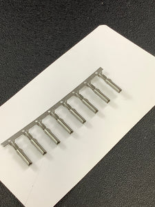 61314-1 -C - AMP - CONN SOCKET 18-24AWG CRIMP TIN, Chain Form, 100 contacts per package. Quantity Shown Available = 100 Packs.
