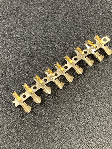 08-58-0110 -C - MOLEX - Non-Gendered Contact Gold 18-20 AWG Crimp, Chain Form, 100 contacts per package. Quantity Shown Available = 100 Packs.