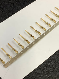 66506-3 -C - AMP - CONN PIN 20-24AWG GOLD CRIMP, Chain Form, 100 contacts per package. Quantity Shown Available = 100 Packs.