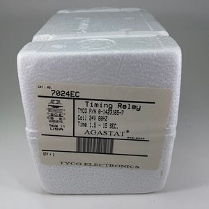 7024EC - AGASTAT/TYCO - Off-Delay Time Delay Relay 4PDT (4 Form C) 1.5 Sec ~ 15 Sec Delay 10A @ 400VAC Panel Mount 24VAC