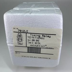 7012JI - AGASTAT/TYCO - On-Delay Relay, 2 Form C, DPDT-C 6-60 MIN 208VAC