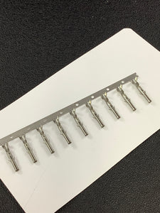 350628-1 -C - AMP - CONN SOCKET 18-24AWG CRIMP TIN, Chain Form, 100 contacts per package. Quantity Shown Available = 100 Packs.