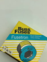 Load image into Gallery viewer, T-1-6/10 - BUSS - 1-6/10 amp (1.6 A), 125-volt time-delay dual-element Edison base plug fuse
