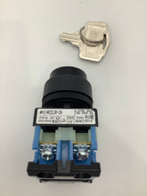 Load image into Gallery viewer, AR22JR-2A20A - FUJI - Switch Key Lock N.O. DPST 90° Flat Key Screw

